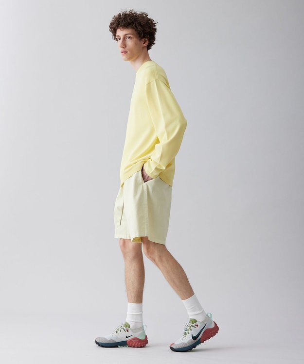 UNFILO MENS 【接触冷感】イージーケア ニットロングTEE [23年春夏商品] イエロー