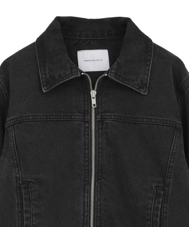 AMERICAN HOLIC WZIPデニムジャケット Black