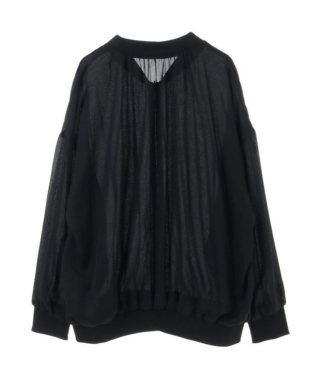 AMERICAN HOLIC リバーシブルシフォン×チュールブルゾン Black