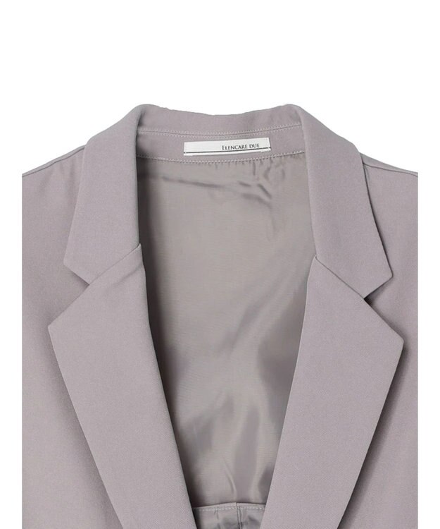 Green Parks ・ＥＬＥＮＣＡＲＥ　ＤＵＥ　バックスリットテーラーベスト Gray