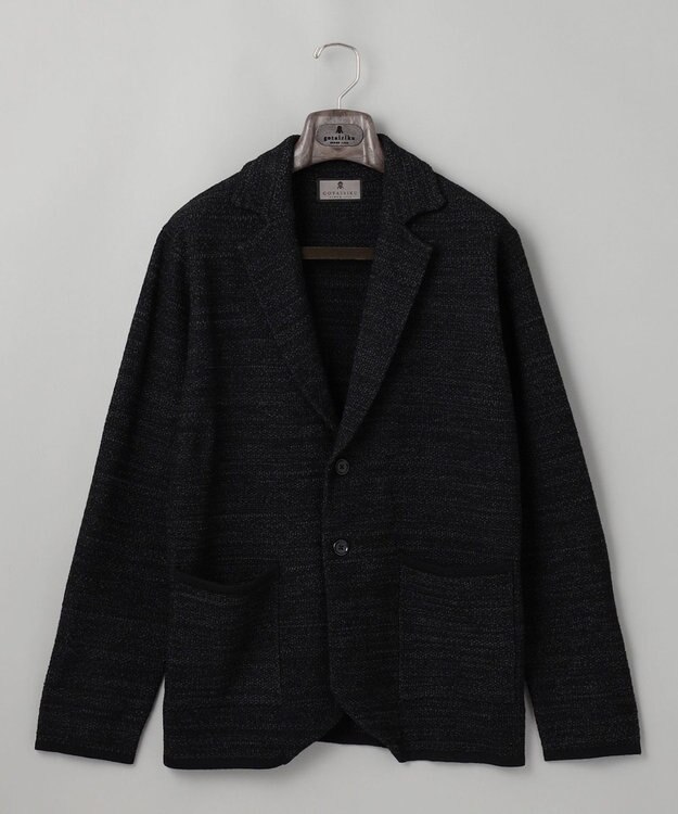 GOTAIRIKU テーラード設計【洗える】ニット カーディガンジャケット グレー系