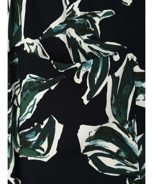 AMERICAN HOLIC Ｆｌｏｗｅｒプリントリラックスパンツ Black