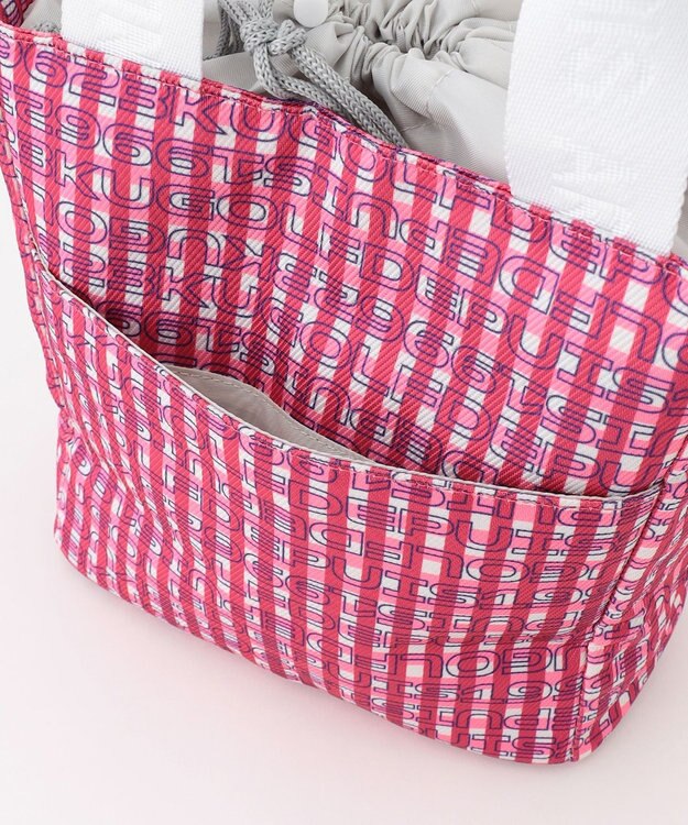 23区GOLF 【UNISEX】オリジナルギンガムチェック 保冷カートバッグ ピンク系3