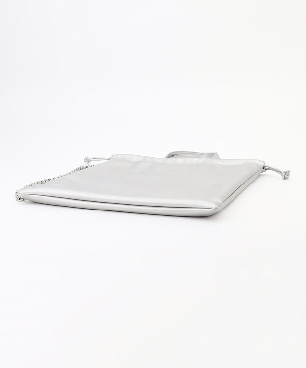 ICB 【2WAY】ドロストトートショルダー シルバー