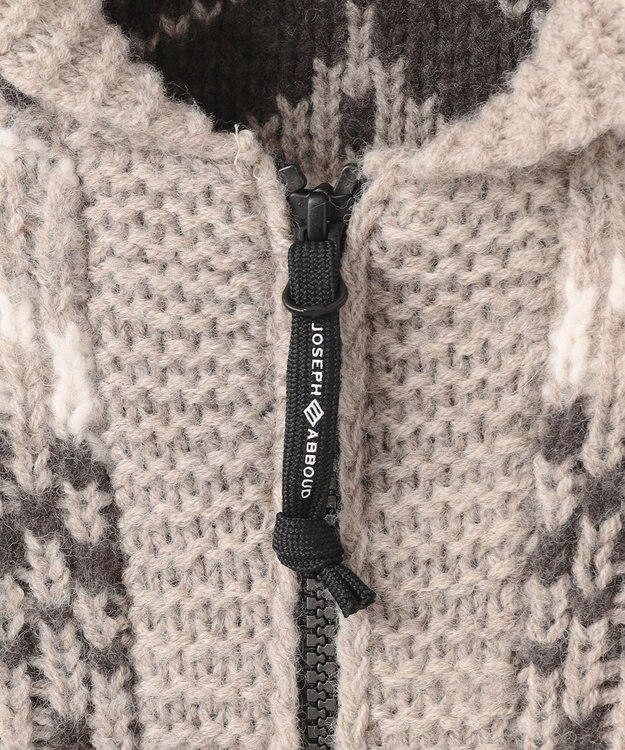 JOSEPH ABBOUD MOUNTAIN 【ペルー産ハイランドウール100％】ハイランドウールカウチンセーター ベージュ系7