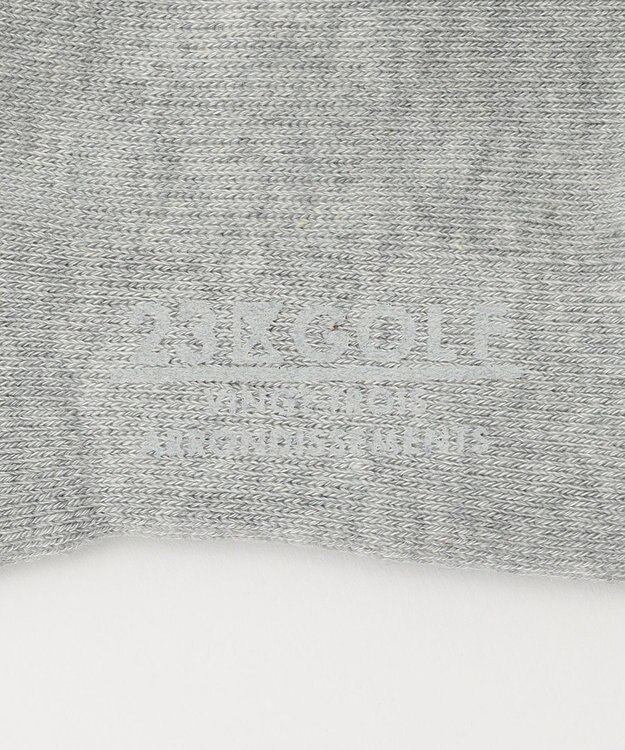 23区GOLF 【WOMEN】ライン入リ ニーハイソックス ライトグレー系