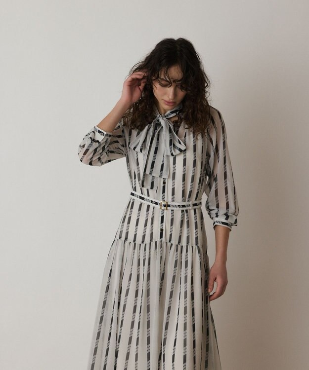 GRACE CONTINENTAL ハートストライプワンピース キナリ