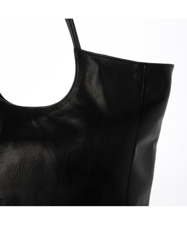 UNBILLION ペルケ perche / ガーメントレザー・サスティナブルサークルトート ブラック