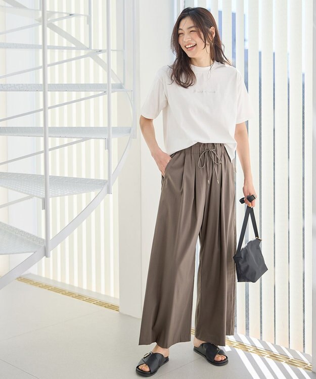 ANY L オーガビッツ刺繍ロゴＴシャツ オフ