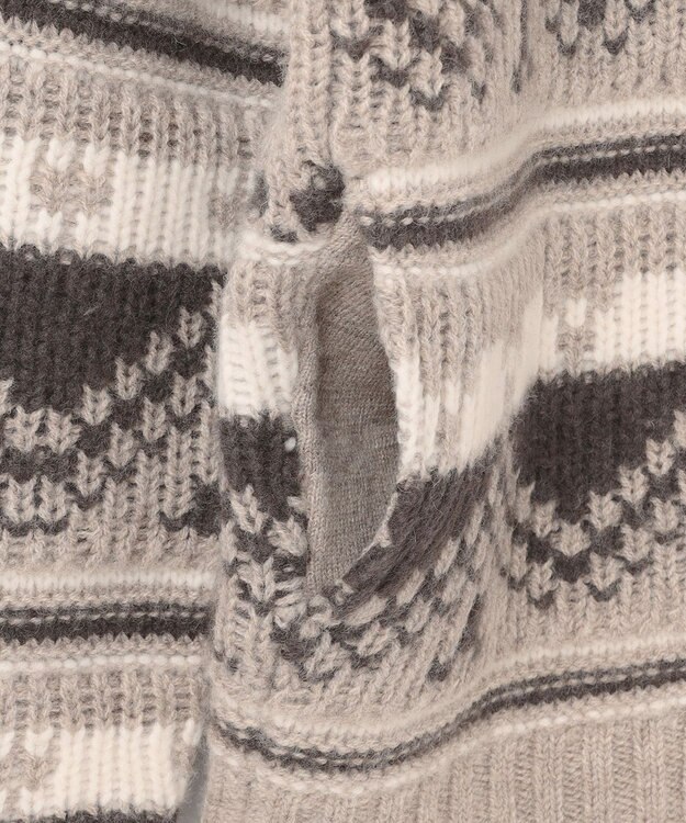 JOSEPH ABBOUD MOUNTAIN 【ペルー産ハイランドウール100％】ハイランドウールカウチンセーター ベージュ系7