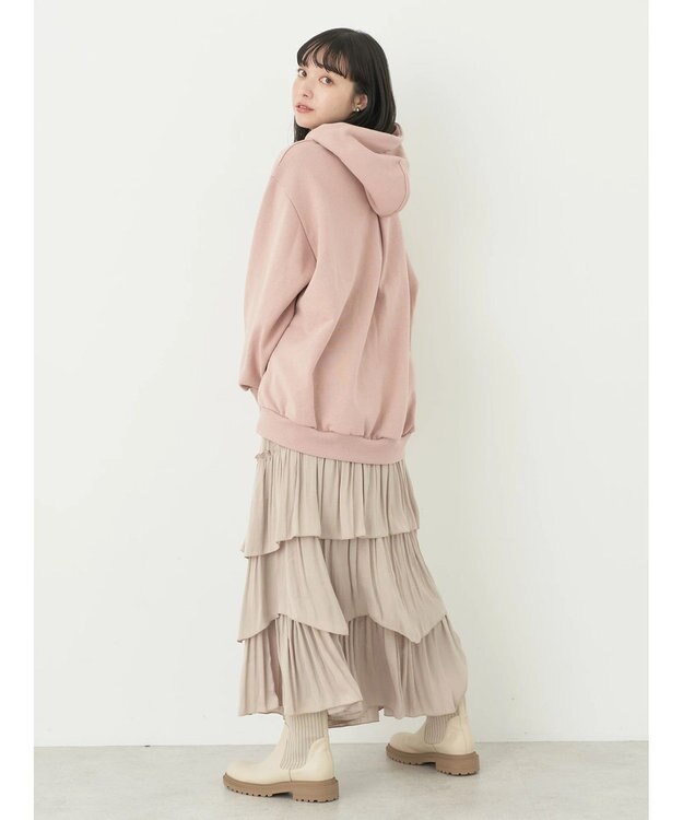 earth music&ecology 裏起毛パーカー Pink