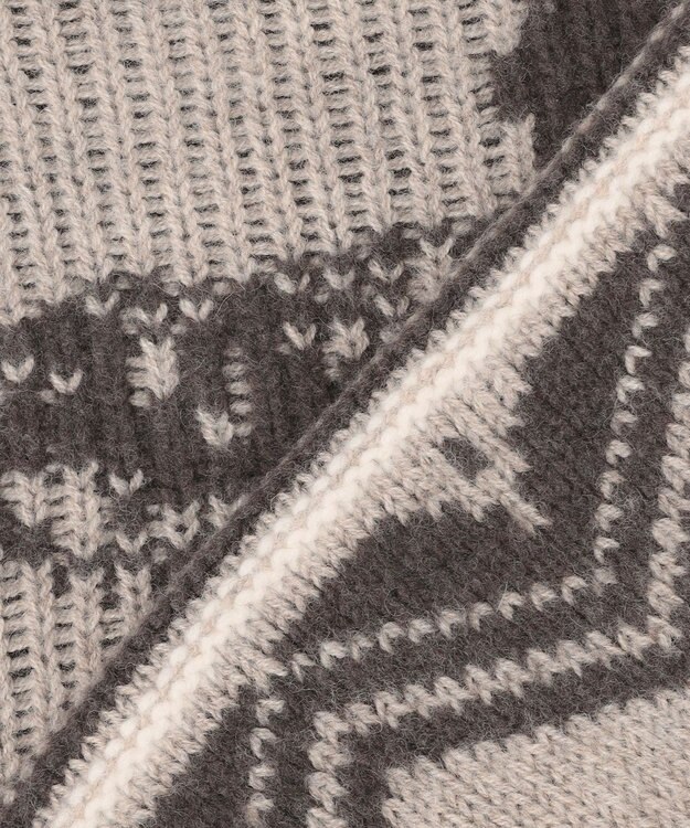 JOSEPH ABBOUD MOUNTAIN 【ペルー産ハイランドウール100％】ハイランドウールカウチンセーター ベージュ系7