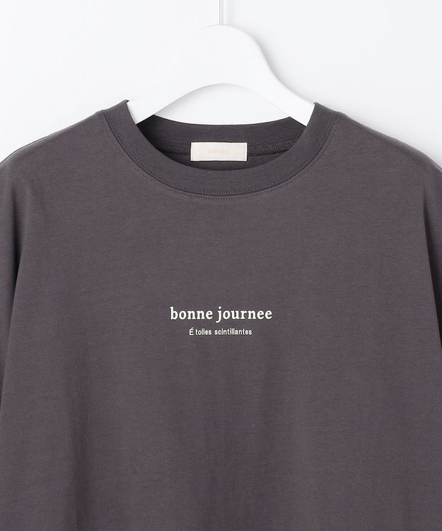 ANY SIS S 【美ライン大人T】半袖 Tシャツ スレートロゴ