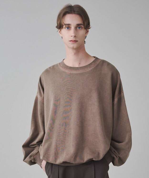 WEGO 【ユニセックス着用ITEM】バルーンクロップドプルオーバー ブラウン