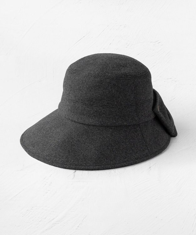 TOCCA 【サイズ調整可】RIBBON KNOT WOOLY BUCKETHAT バケットハット ライトグレー系