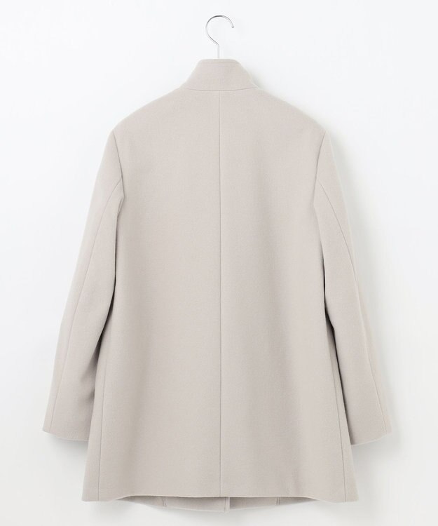 J.PRESS LADIES ショートビーバー スタンドカラー コート ベージュ系