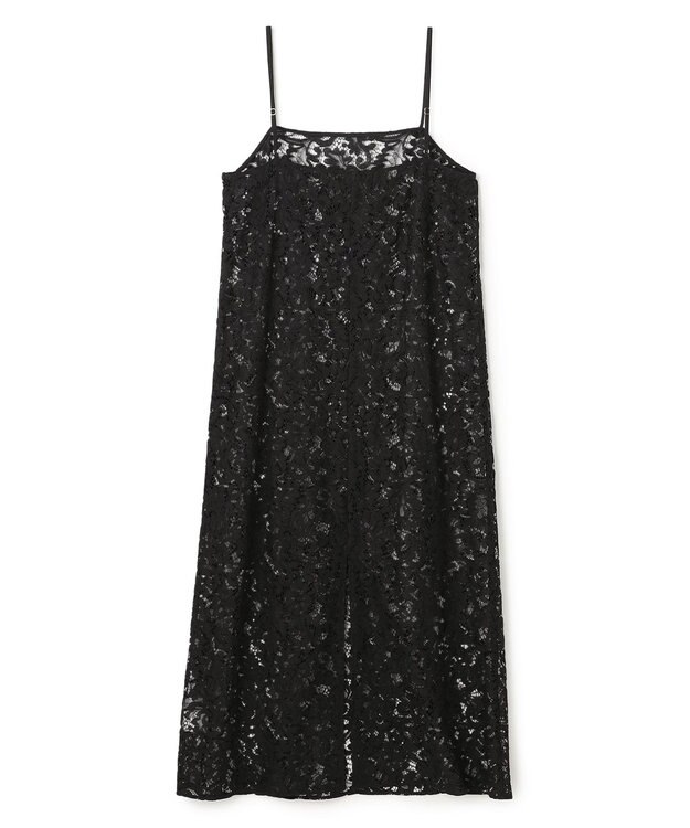 UNFILO レース キャミワンピース ブラック