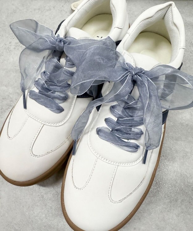 WEGO オーガンジーシューレース グレー