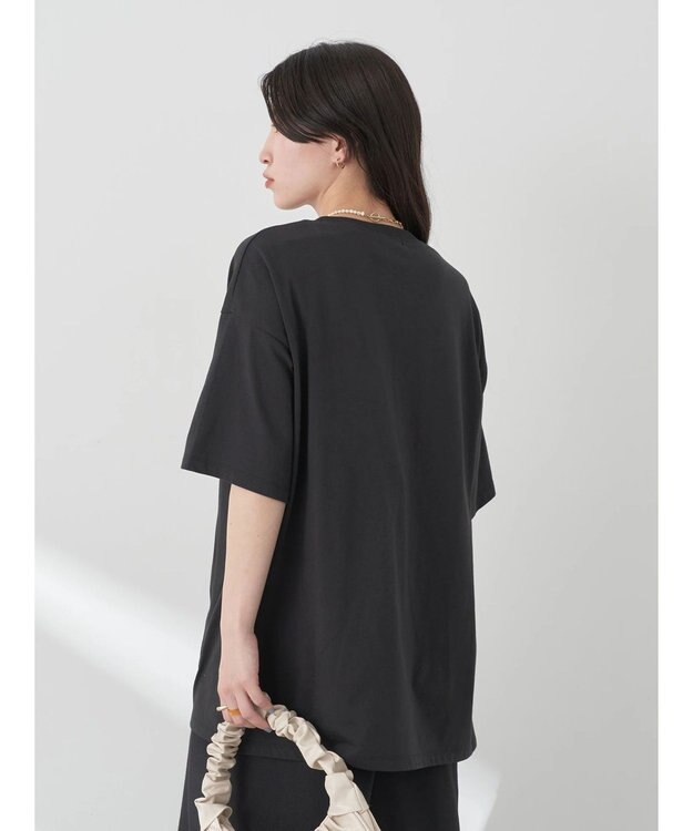 earth music&ecology フォトチュニックＴ Black