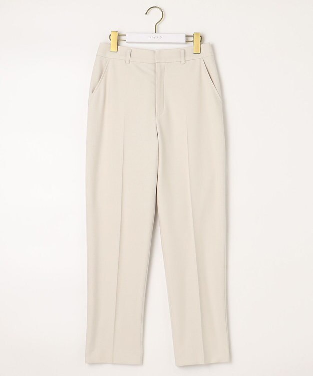 ANY SIS 【蓄熱効果】サーモトロン 2WAYストレッチ テーパードパンツ アイボリー