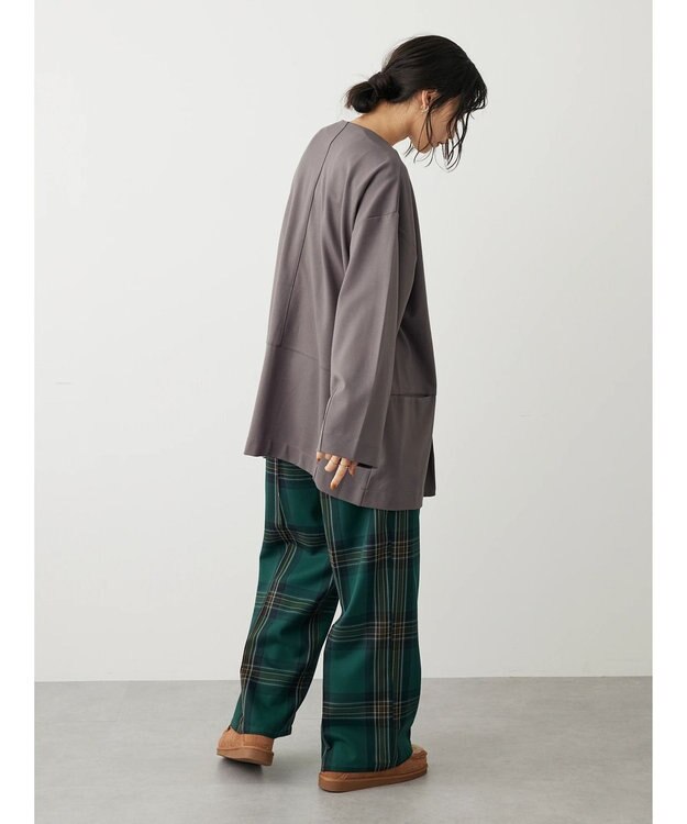 CRAFT STANDARD BOUTIQUE ポンチノーカラージャケット Charcoal Gray