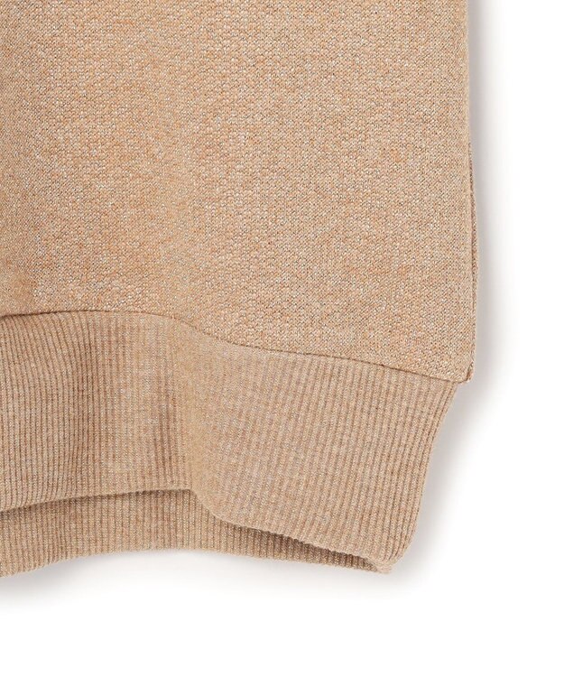 23区GOLF 【WOMEN】ラメスウェットモックネック ダブルニット 裏毛素材 ゴールド系