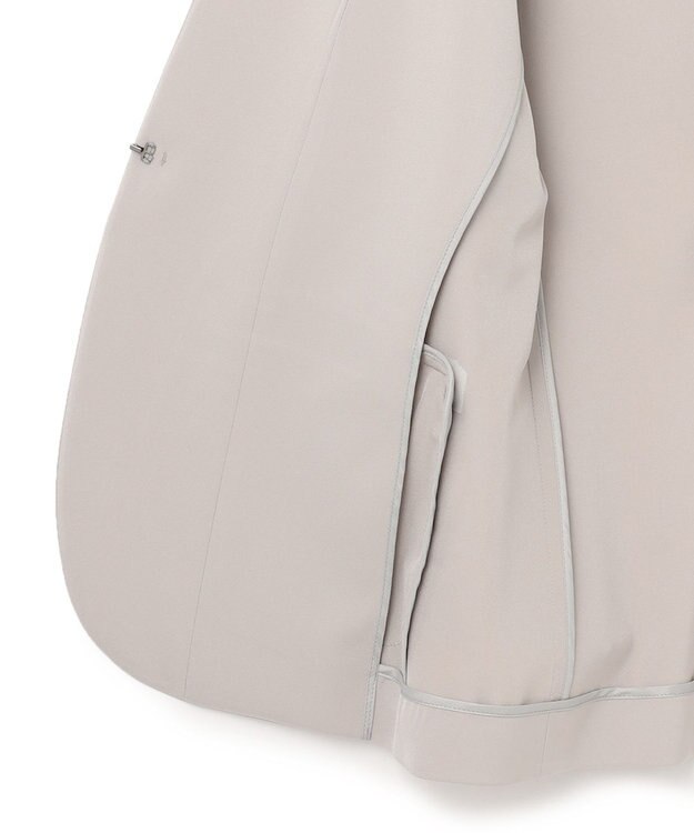 ICB 【防シワ・速乾・洗える】Fied ノーカラージャケット グレージュ系