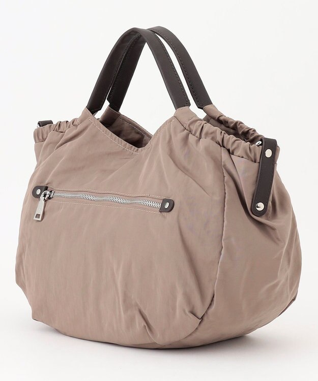 Y'SACCS 【Y’SACCS vous et】サイドギャザー2WAYトート Mサイズ ベージュ