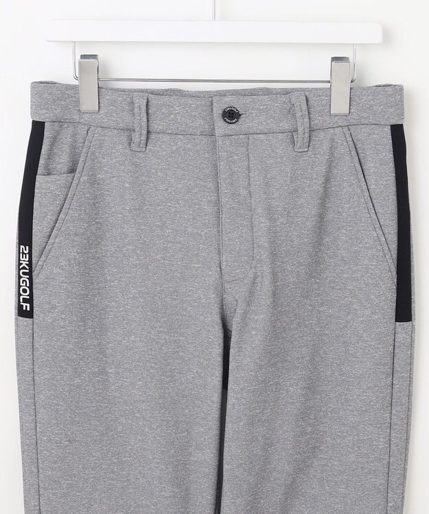 23区GOLF 【MEN】【ストレッチ】バックメッシュポンチ テーパードパンツ ライトグレー系