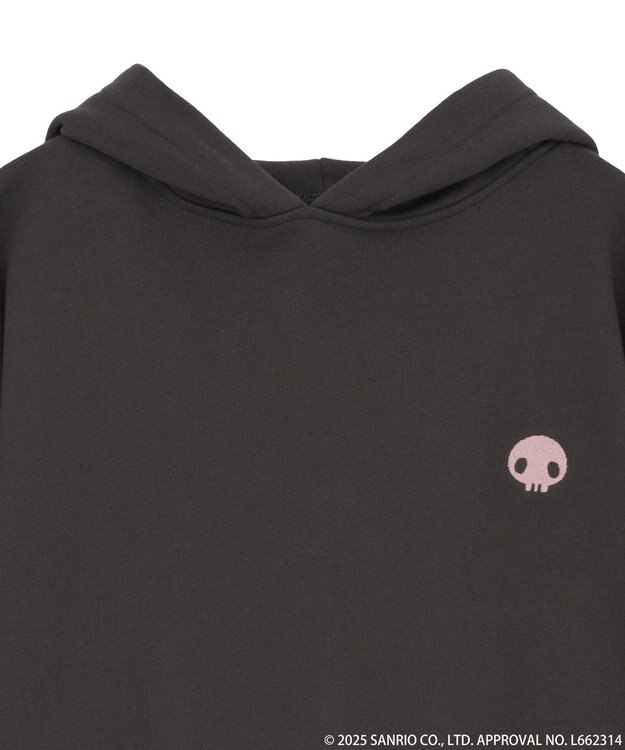 earth music&ecology マイメロディ＆クロミ／ｅａｒｔｈ　耳付きフーディー Charcoal Gray