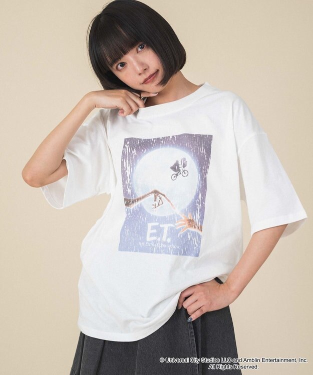 WEGO 【新柄追加/E.T/ユニセックス着用ITEM/SMLサイズ展開】E．T．グラフィックT（S） 柄1