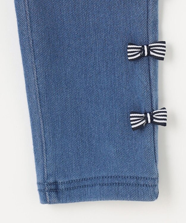 ANY KIDS カット デニム パンツ ブルー