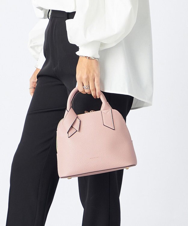 LA BAGAGERIE 【maison vert】 【超軽量/多収納】リボンハンドル2WAYバッグ コーラル