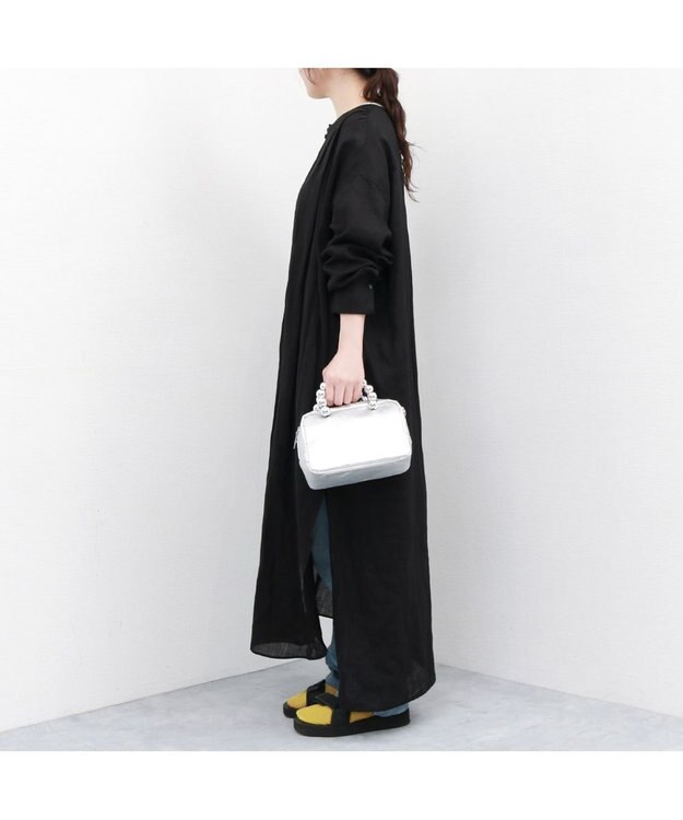 UNBILLION カカトゥ kakatoo / メタルビーズハンドル2wayスクエアバッグ シルバー