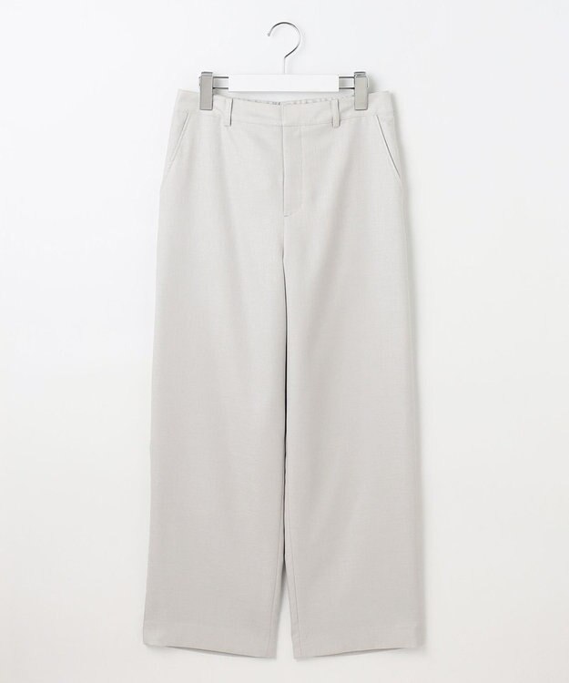 J.PRESS LADIES 【セットアップ対応・洗える・UV加工・吸水速乾】OXIJEWELストレッチ ストレート パンツ ライトグレー系