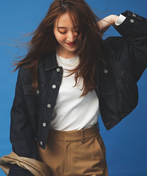 NAVE 【ReNAVE・洗える/中綿】ライトデニム ブルゾン ネイビー系