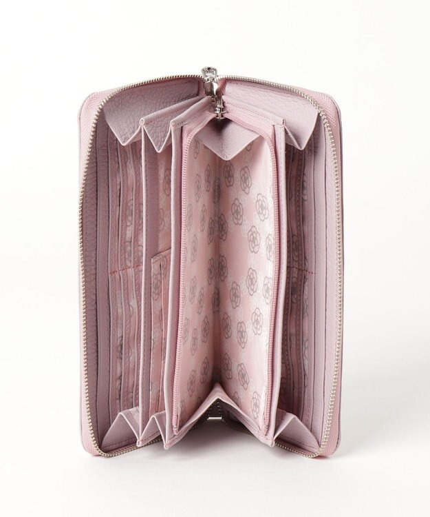 CLATHAS ラデュレII ラウンドファスナー長財布 ライトピンク