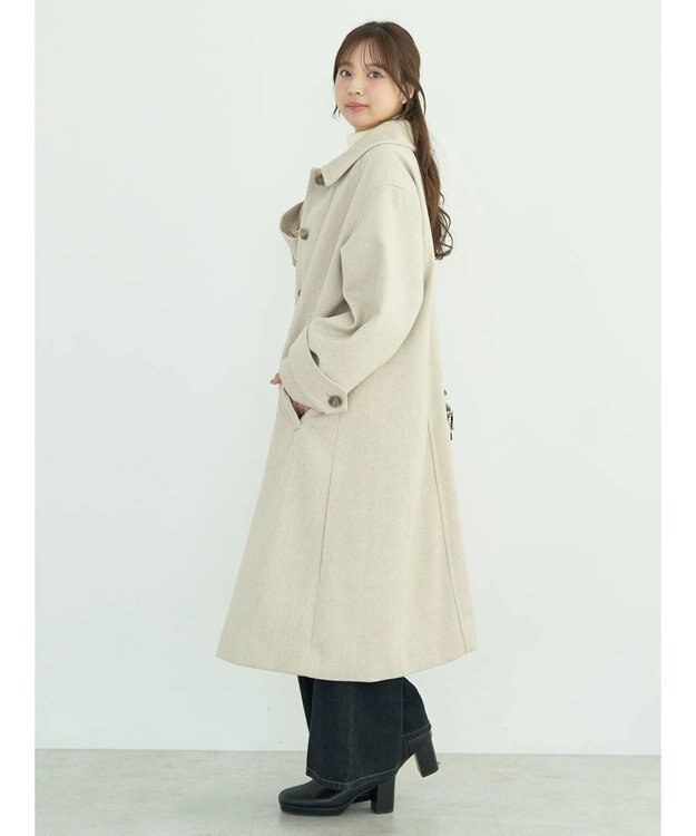 earth music&ecology ステンカラーコート（無地） Light Beige