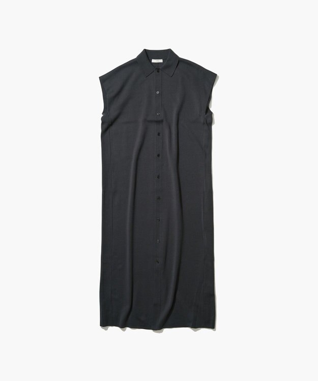 ATON 50/2 NATURAL DYED ORGANIC | ポロドレス CHARCOAL GRAY