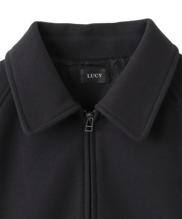 WEGO 【ユニセックス着用ITEM】メルトンショートZIPブルゾン ブラック