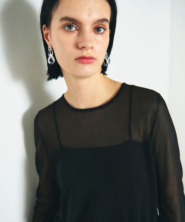 GRACE CONTINENTAL gren チェーンピアス クリア