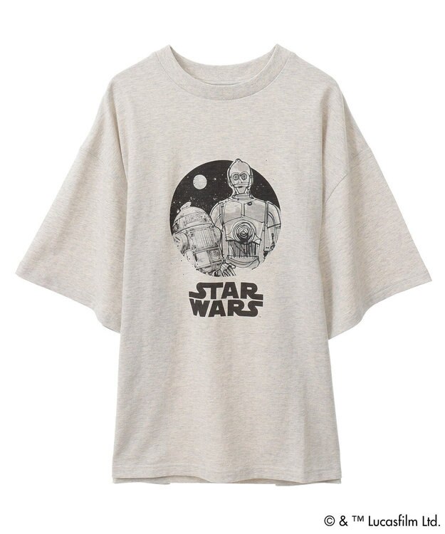 Green Parks ＳＴＡＲ　ＷＡＲＳ／グラフィック半袖ＢＩＧＴＥＥ Oatmeal