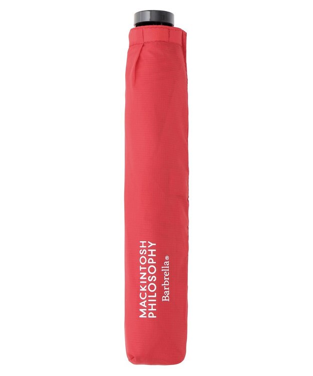 MOONBAT 【大きめ】マッキントッシュ フィロソフィー 折りたたみ傘 Barbrella 超軽量 約85g 無地 55cm レッド