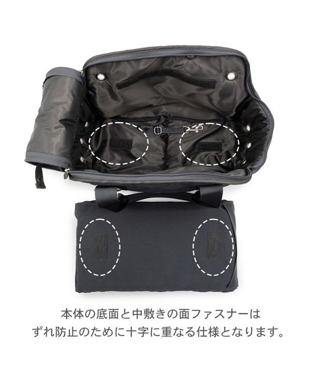 PET PARADISE ペットパラダイス キルティング キャリーバッグ ロング ＭＬ チャコールグレー