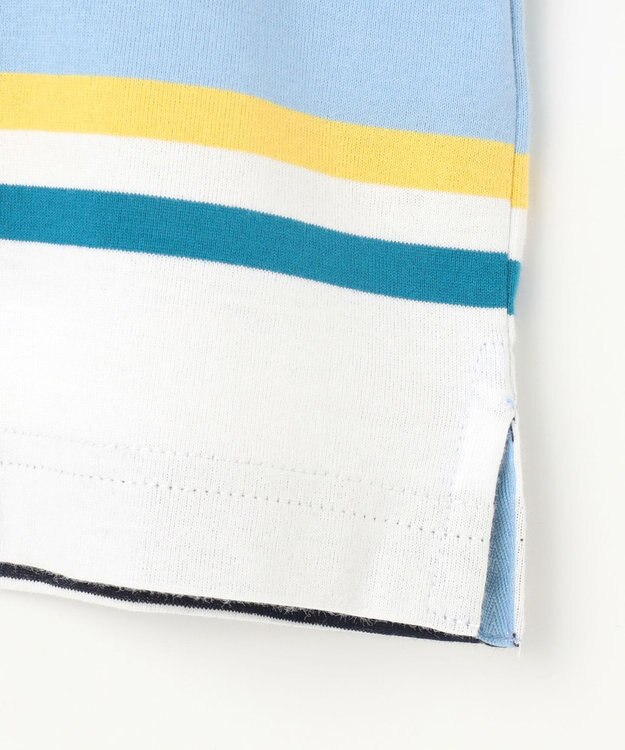 J.PRESS KIDS 【100-130cm】50/2 マルチボーダー Tシャツ ネイビー系1