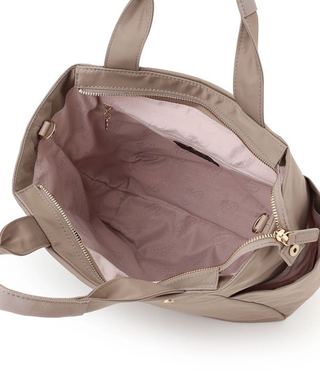 TOCCA 【撥水・A4サイズ対応】ALINE NYLONTOTE M  ナイロントートバッグ ベージュ系
