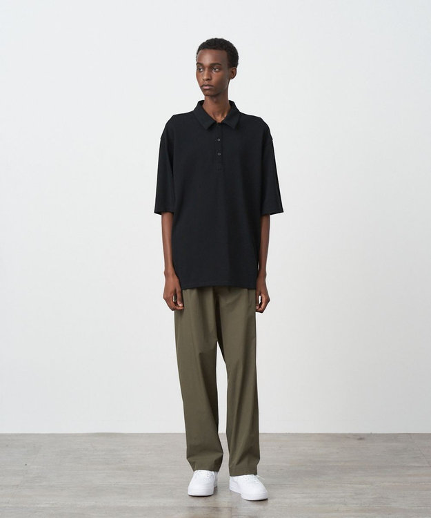 ATON SUPIMA AIR KANOKO | ポロシャツ - UNISEX BLACK