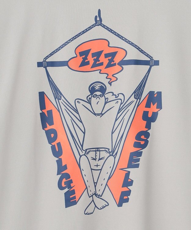 SHARE PARK MENS 【UNISEX】UVカット アートコラボロングTシャツ〈Hammock〉（L・XLサイズ） グレー