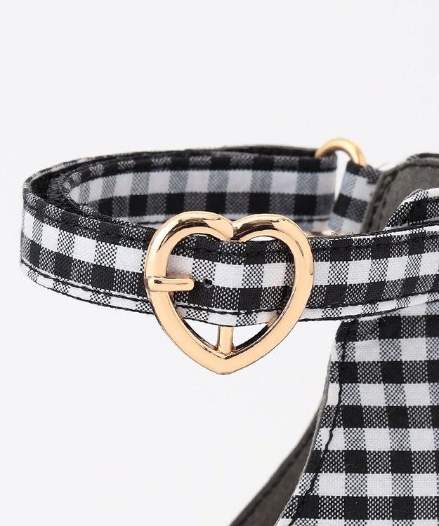 ANY KIDS フリル サンダル ギンガムチェック