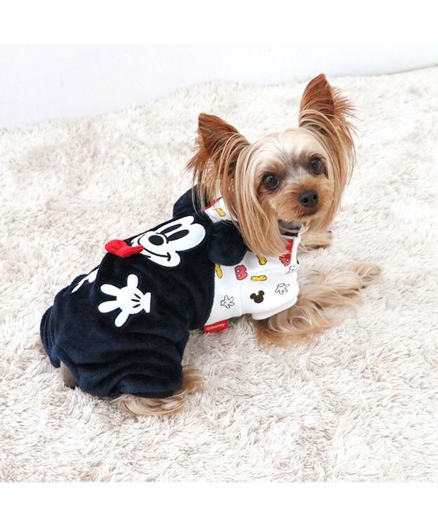 PET PARADISE ディズニー ミッキーマウス お揃いロンパース 小型犬 ネイビー